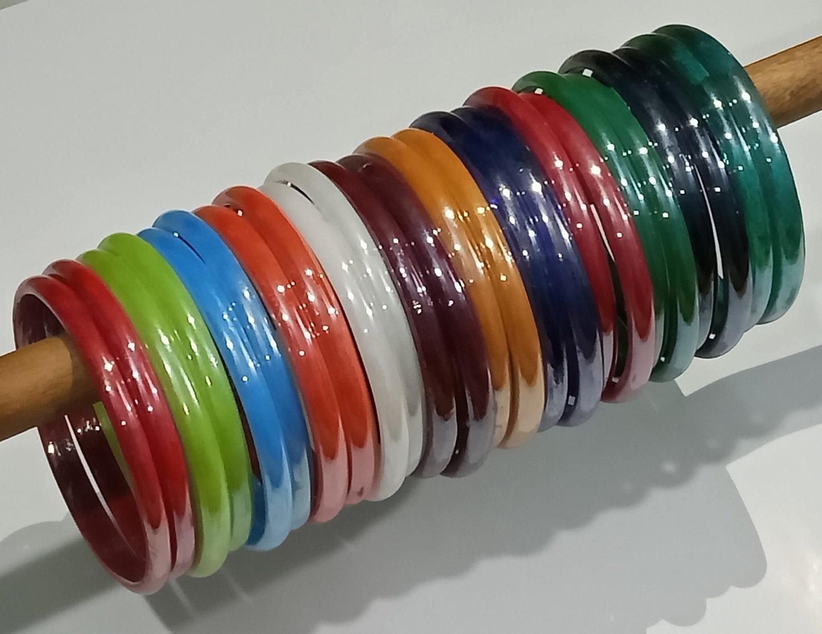 acrylic-style bangles